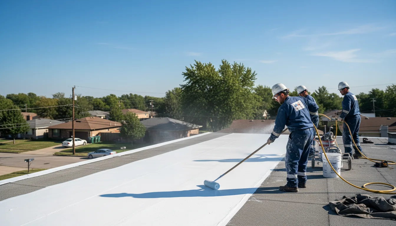 Commercial roof coating in Delmont, SD near me